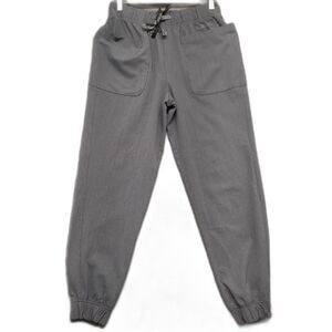 Climate Right By Cuddl Duds Womens Size M Gray Jogger Scrub Pants Patch Pockets